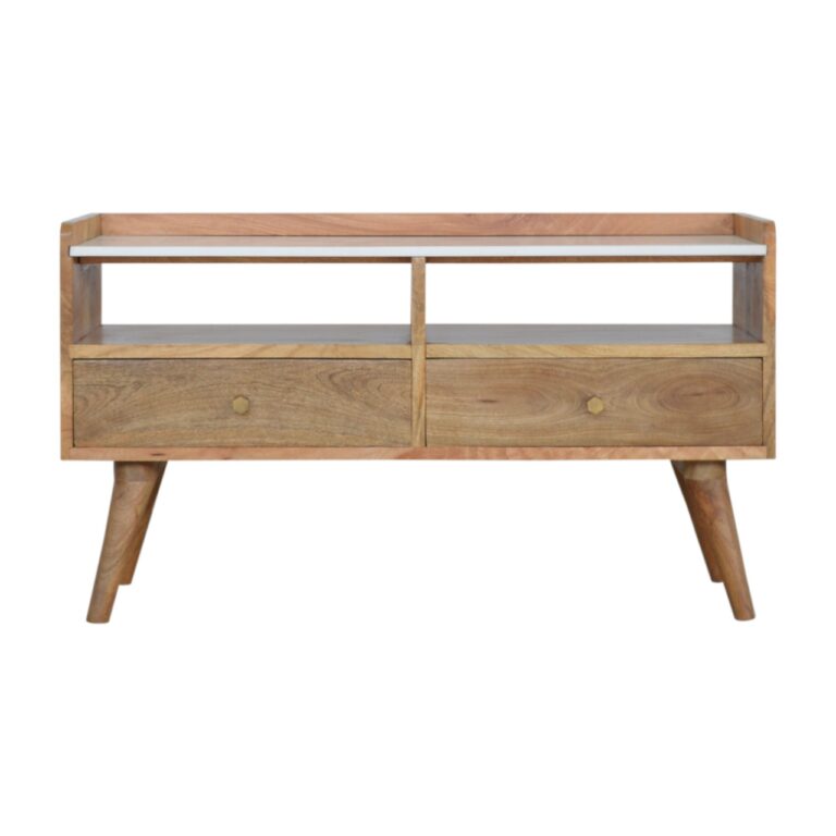 White Marble Top Media Unit for resale