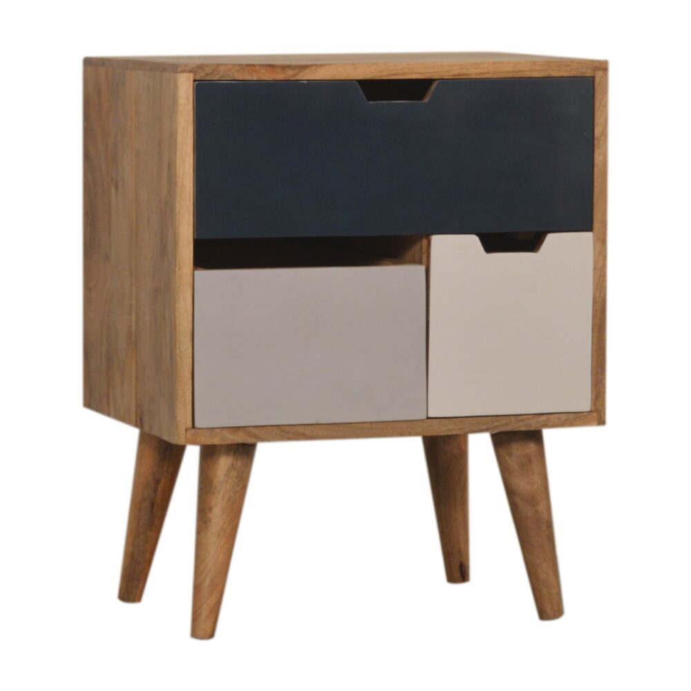 Navy Multi Bedside with Removable Drawers dropshipping
