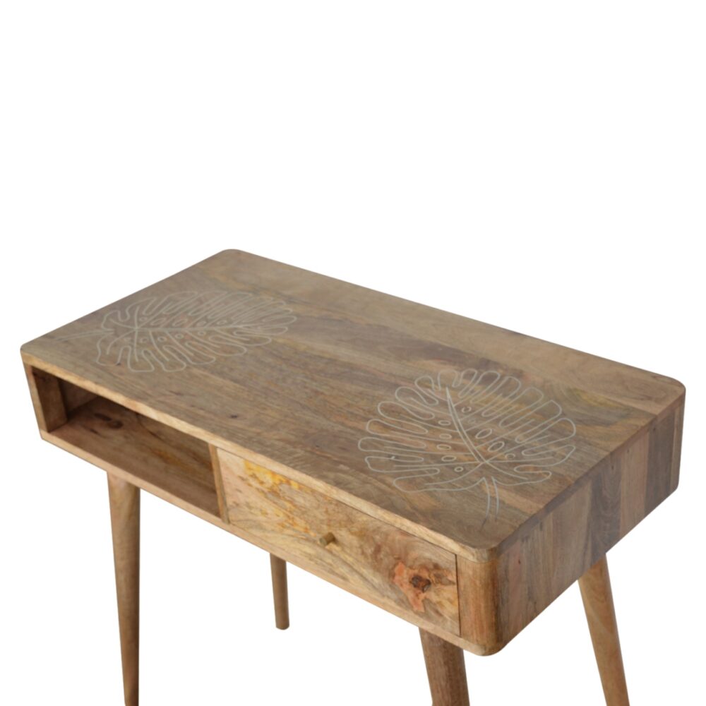 Leaf Embossed Writing Desk - Image 3