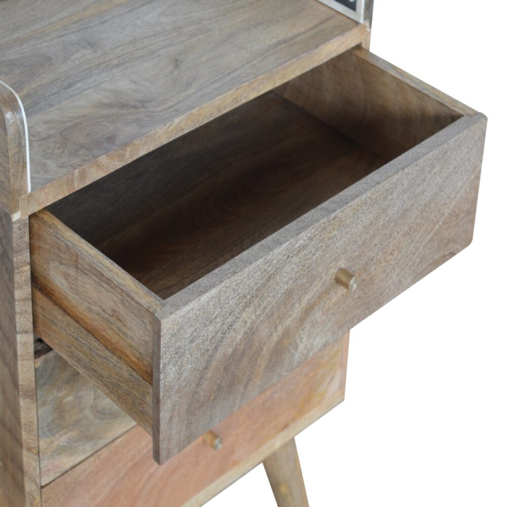 Bone Inlay Gallery Back Nightstand - Image 5