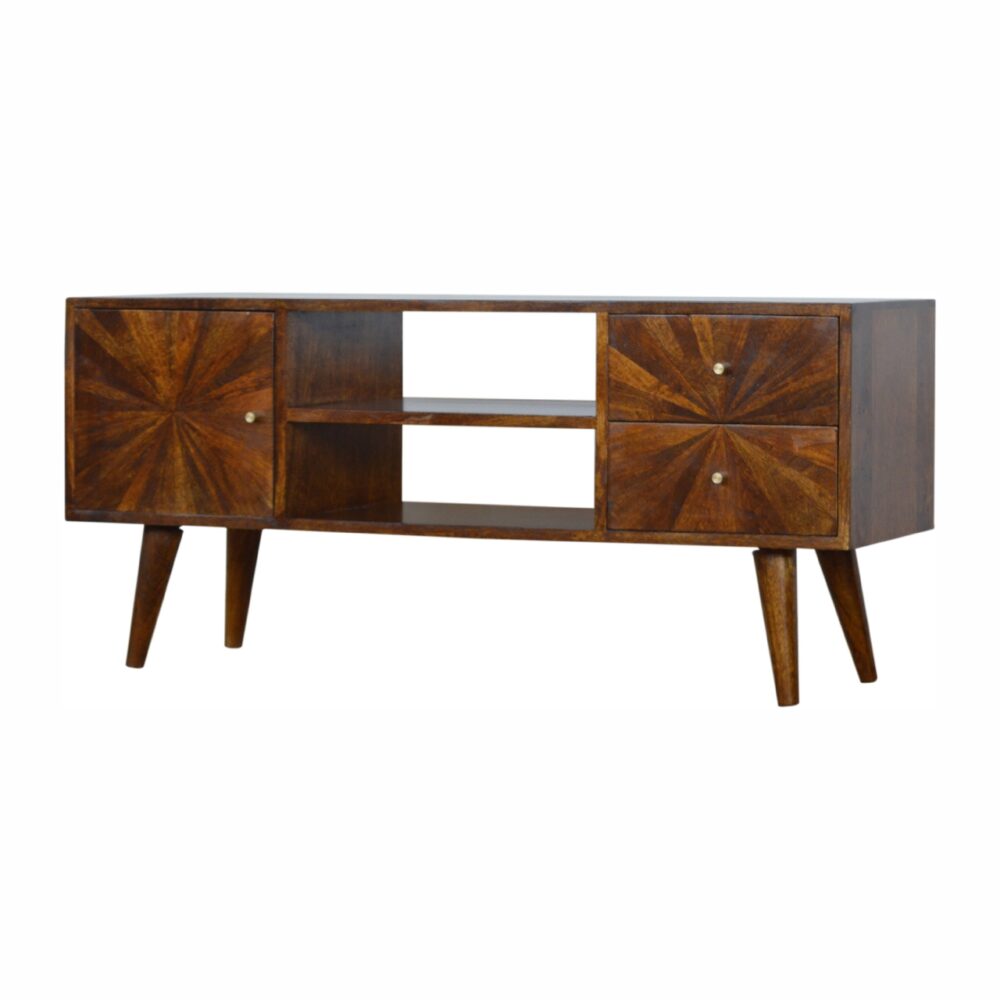 Chestnut Sunrise Entertainment Unit dropshipping