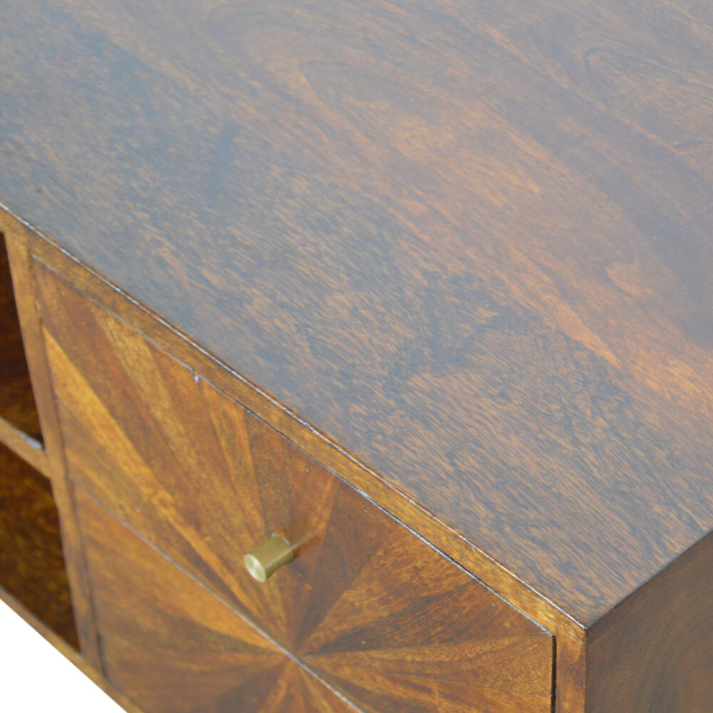 Chestnut Sunrise Entertainment Unit for wholesale