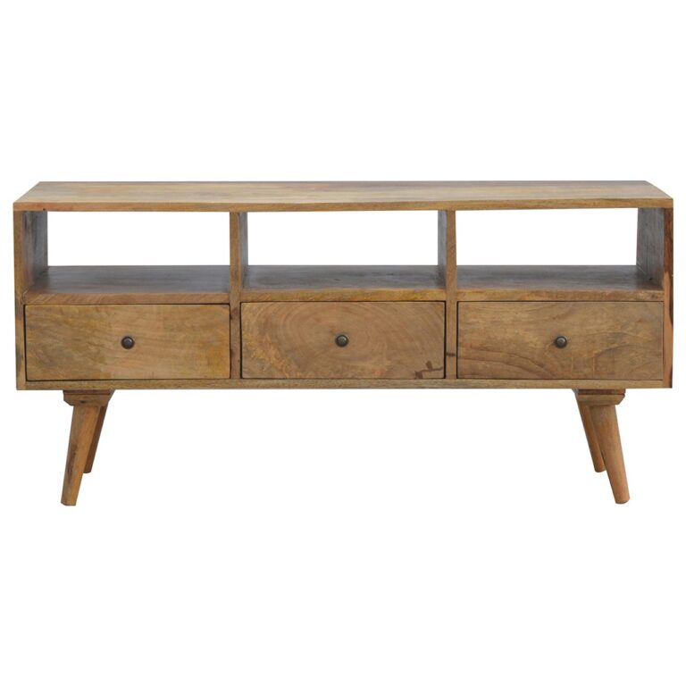 Nordic Style TV Unit with 3 Drawers for resale