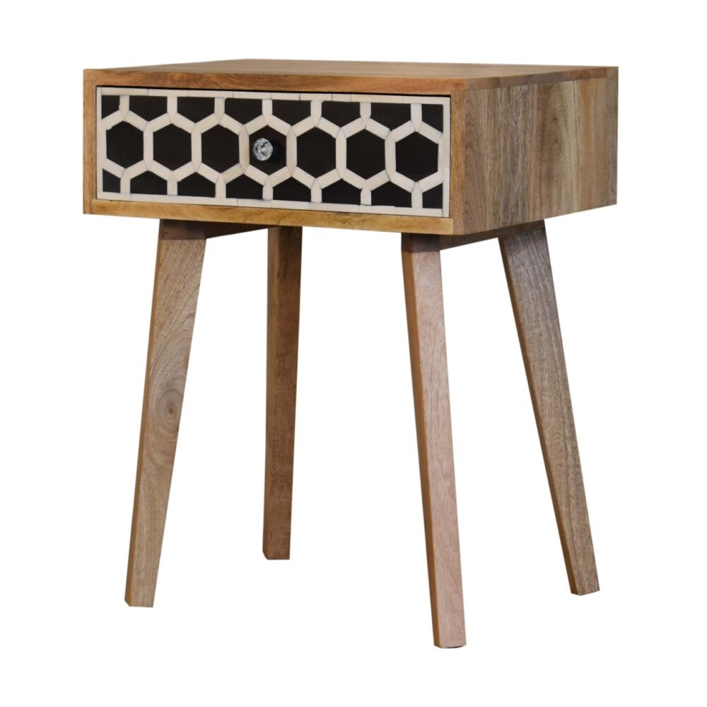 Bone Inlay Tapered nightstand - Image 2