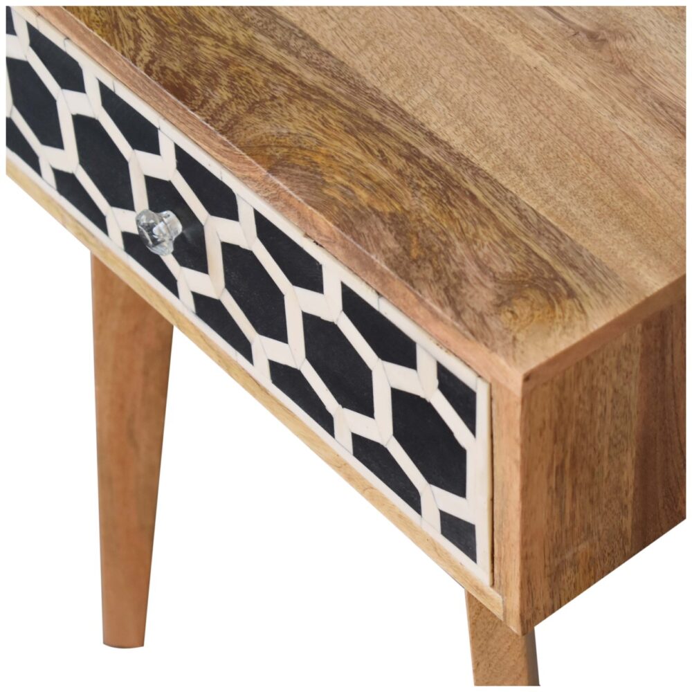Bone Inlay Tapered nightstand - Image 4