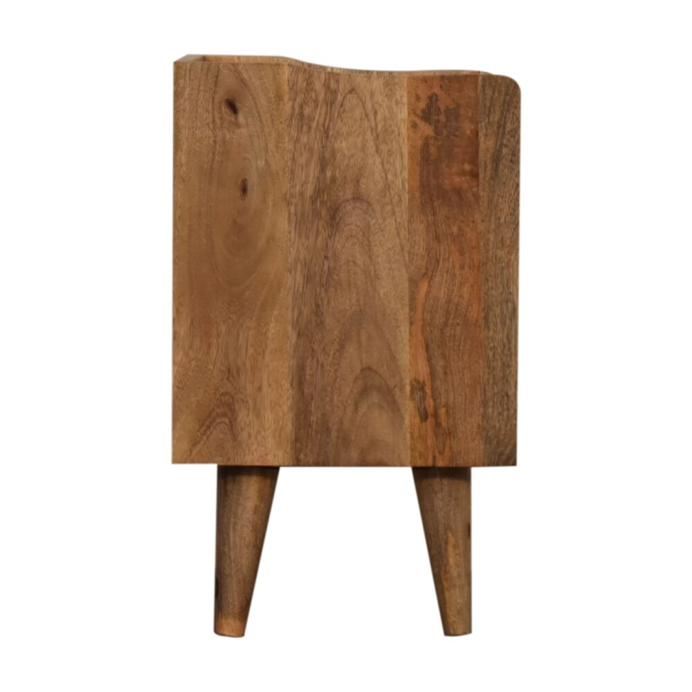 Oak-ish Small Gallery Back Bedside for wholesale