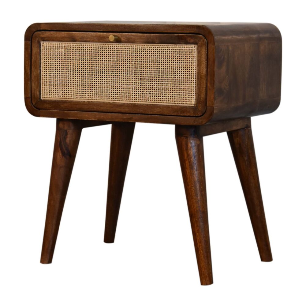 Chestnut Woven Bedside dropshipping