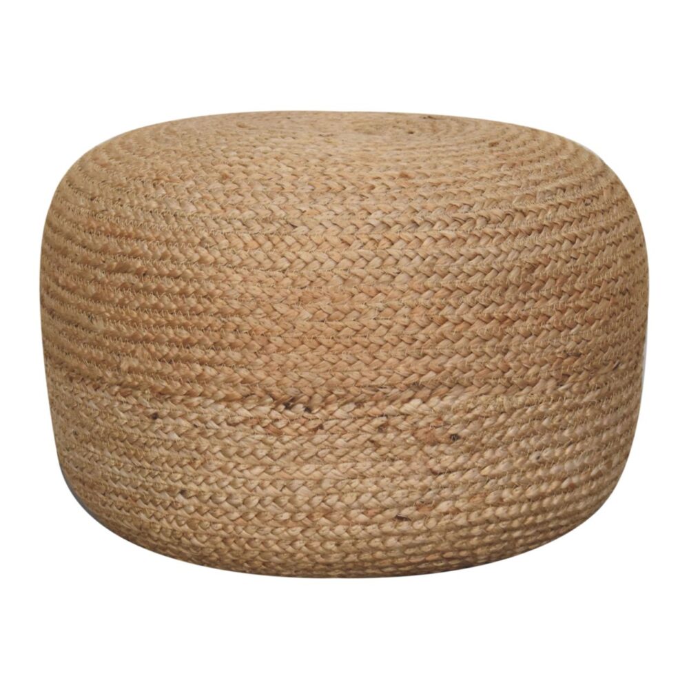 Natural Jute Pouffe - Image 2