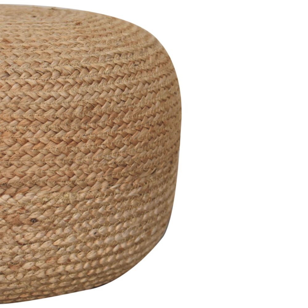 Natural Jute Pouffe - Image 4