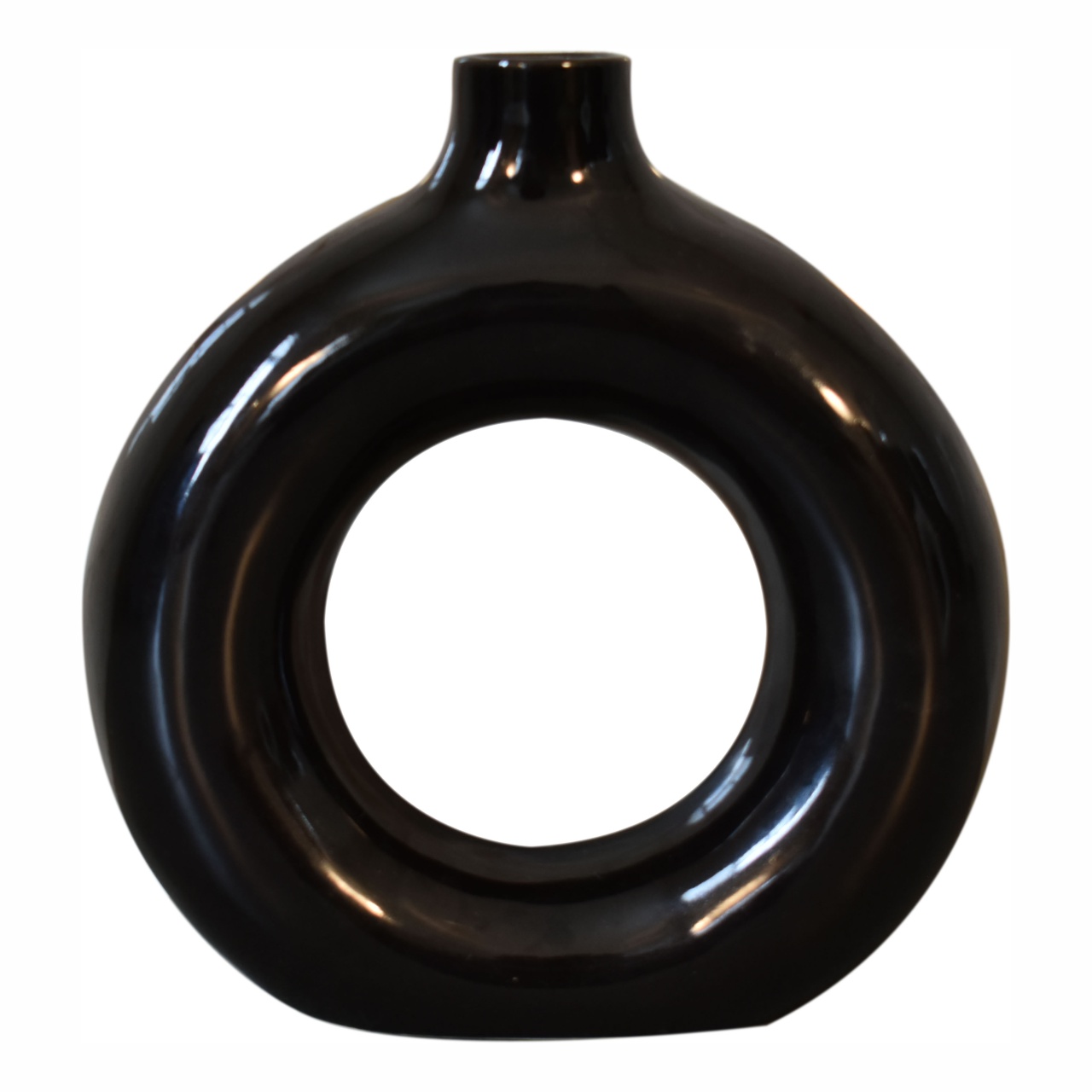Black & White Gloss Flower Vase - Image 3