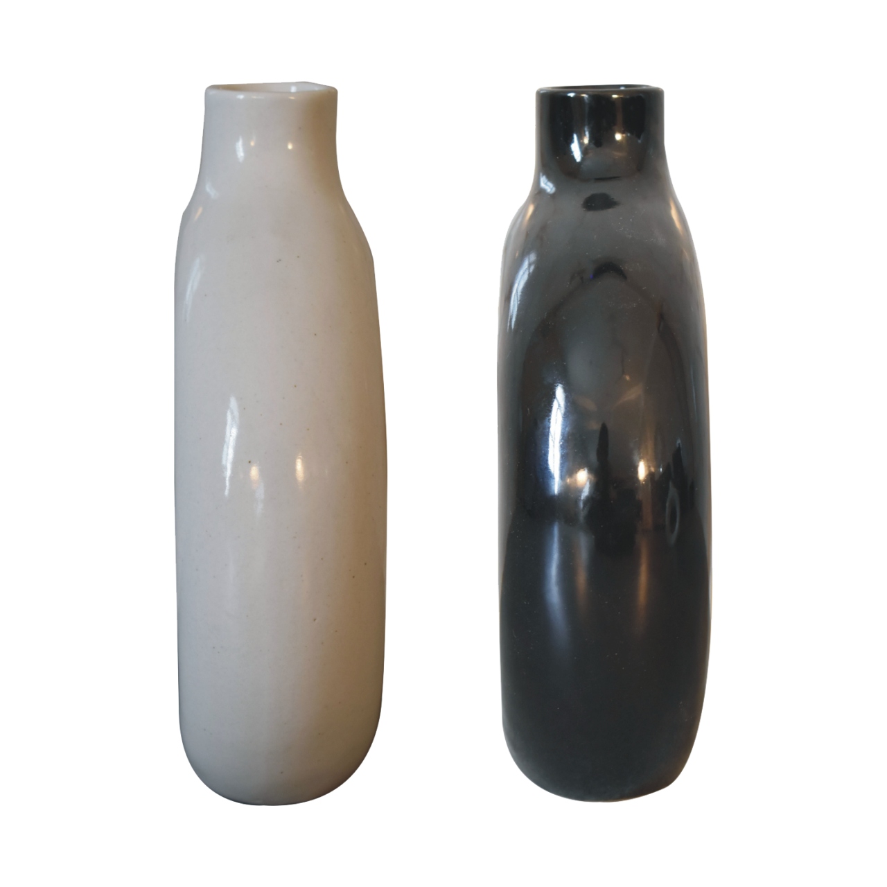 Black & White Gloss Flower Vase - Image 6