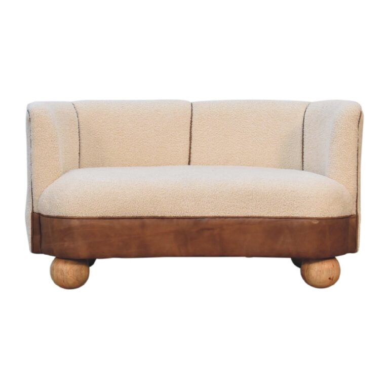 Boucle Cream Buffalo Small Sofa for resale