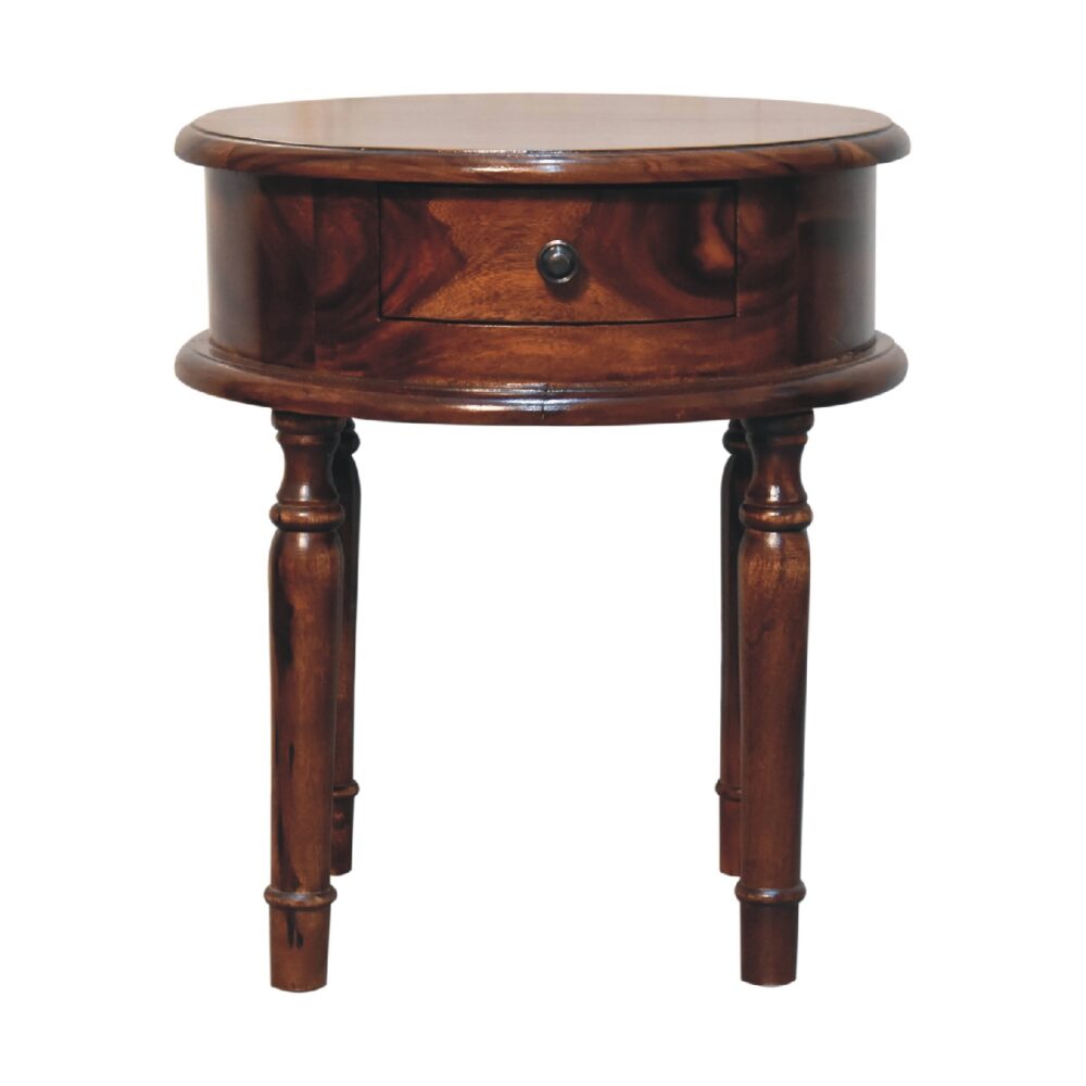 Honey finish Turned Leg Nightstand