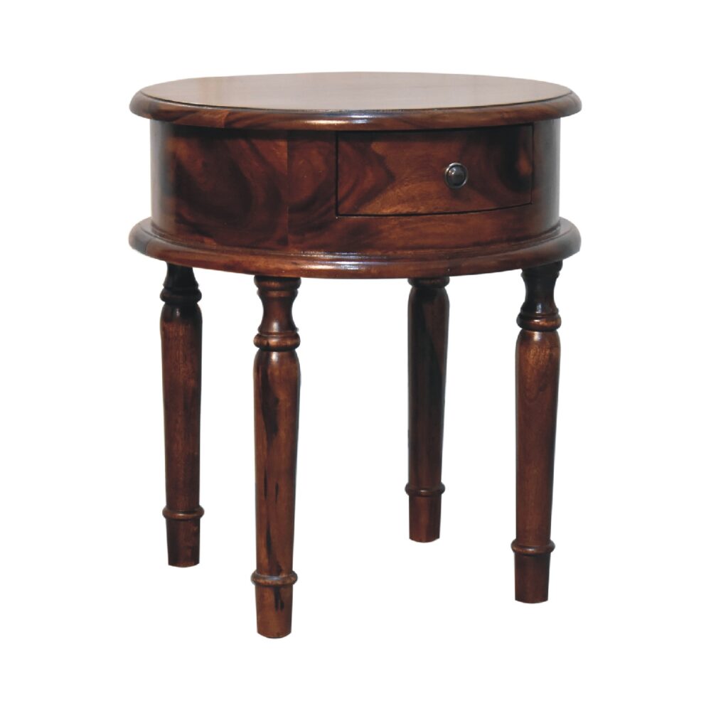 Honey finish Turned Leg Nightstand - Image 2