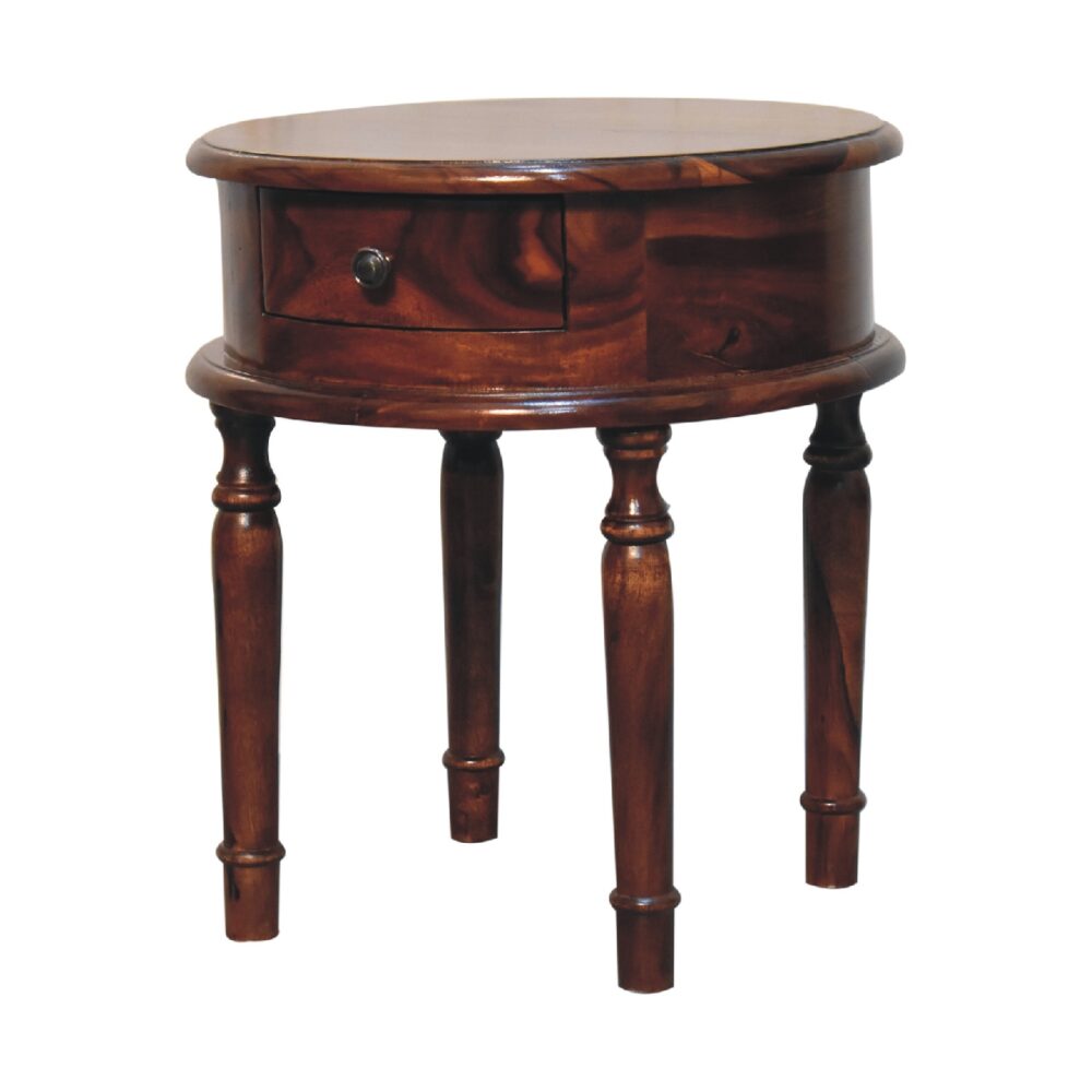 Honey finish Turned Leg Nightstand - Image 3