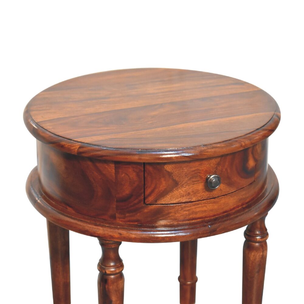 Honey finish Turned Leg Nightstand - Image 4