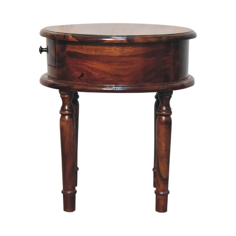 Honey finish Turned Leg Nightstand - Image 8
