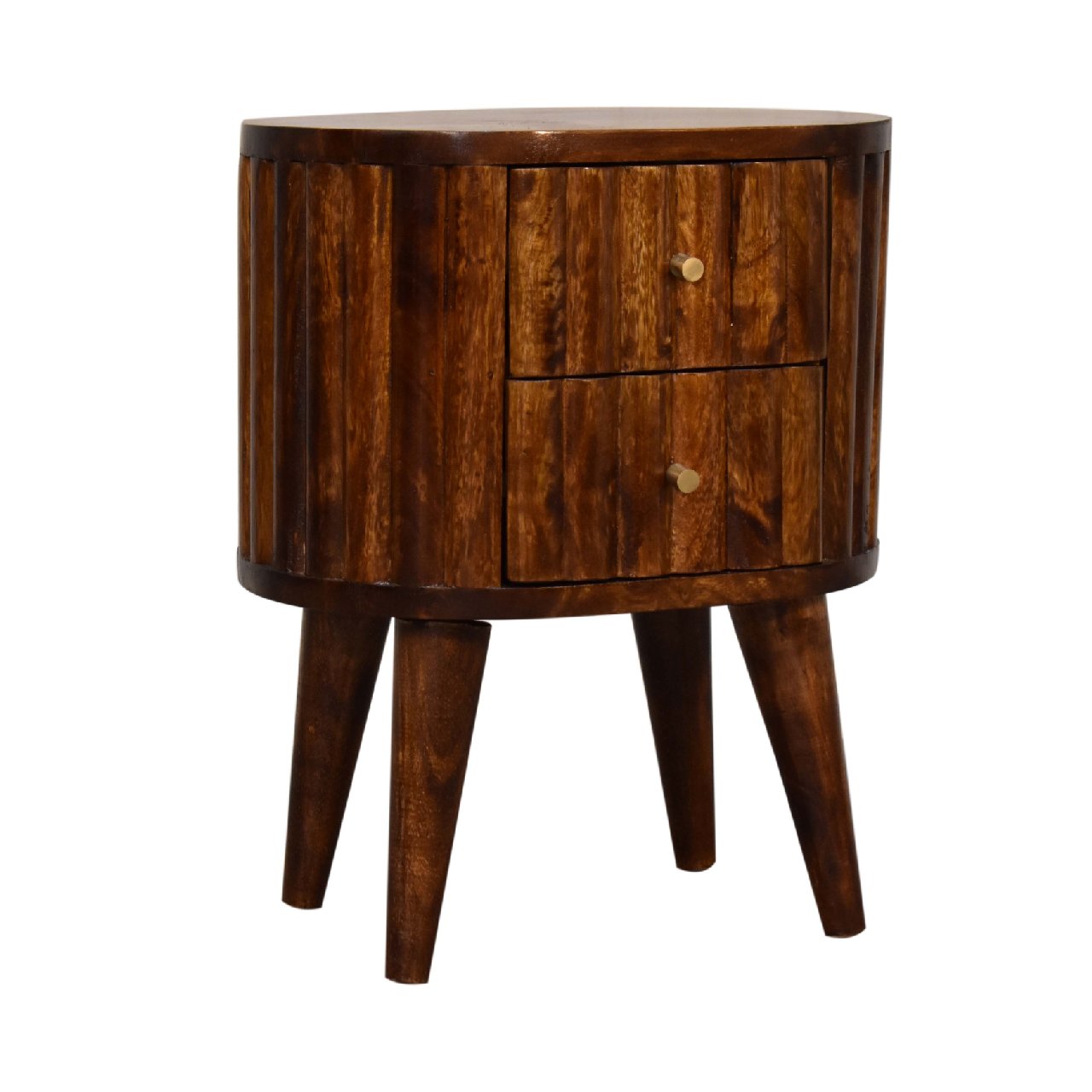 Stripe Chestnut nightstand - Image 2
