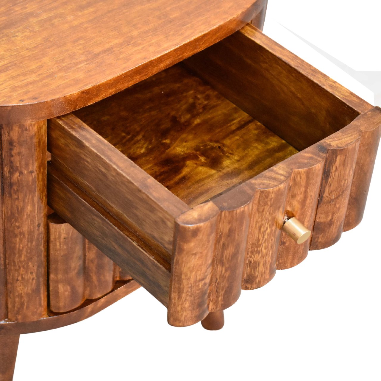 Stripe Chestnut nightstand - Image 4