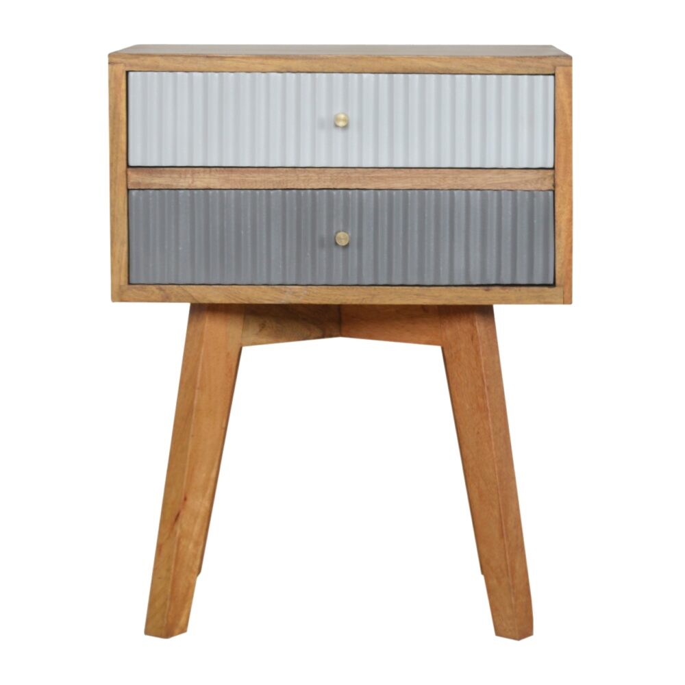 Line Grey Painted Nightstand