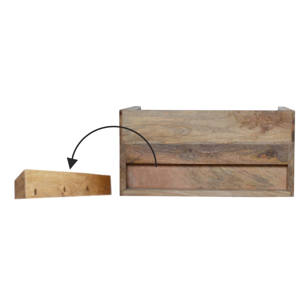 Bone Inlay Gallery Floating Nightstand - Image 9