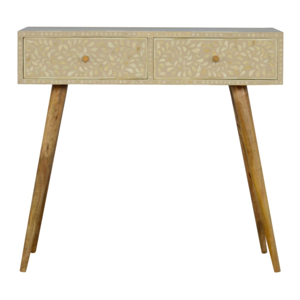 IN451 - Floral Bone Inlay Console Table for resale