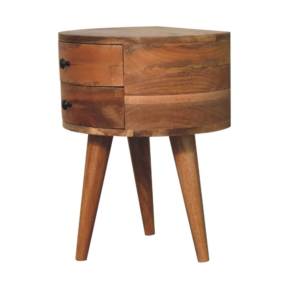 Odyssey Oak-ish Tripod nightstand - Image 2