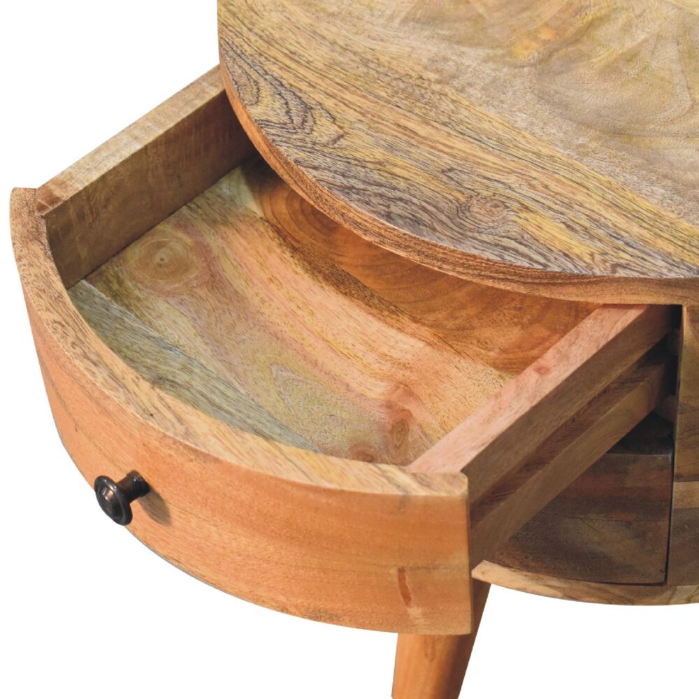 Odyssey Oak-ish Tripod nightstand - Image 6