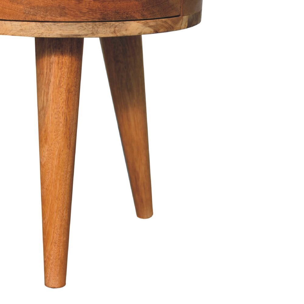 Odyssey Oak-ish Tripod nightstand - Image 7
