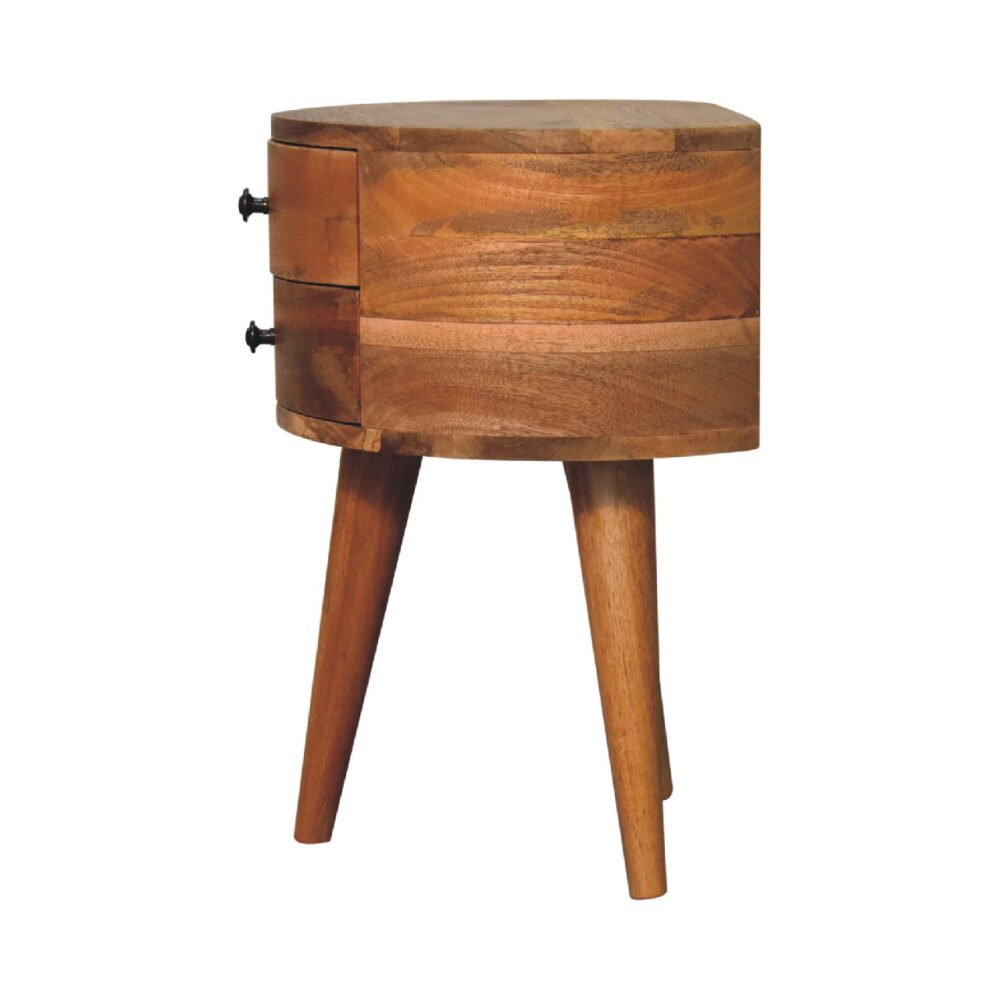 Odyssey Oak-ish Tripod nightstand - Image 8