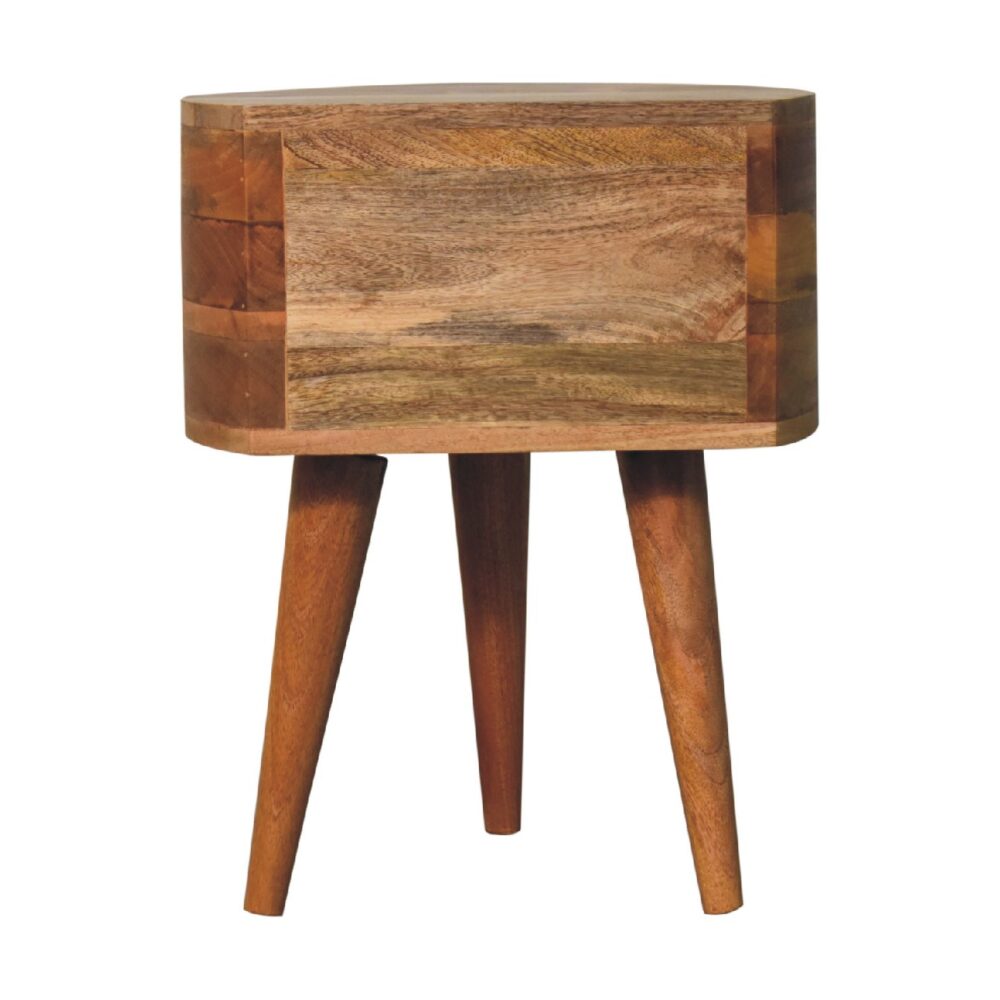 Odyssey Oak-ish Tripod nightstand - Image 9