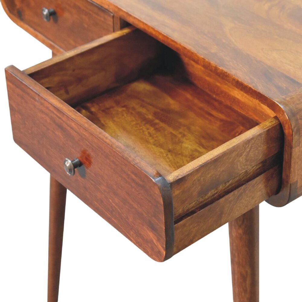 Chestnut Curved Hallway Table - Image 7