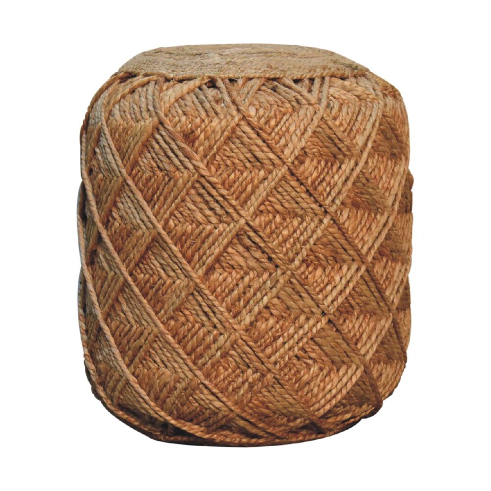 Jute Fibre Footstool - Large - Image 2