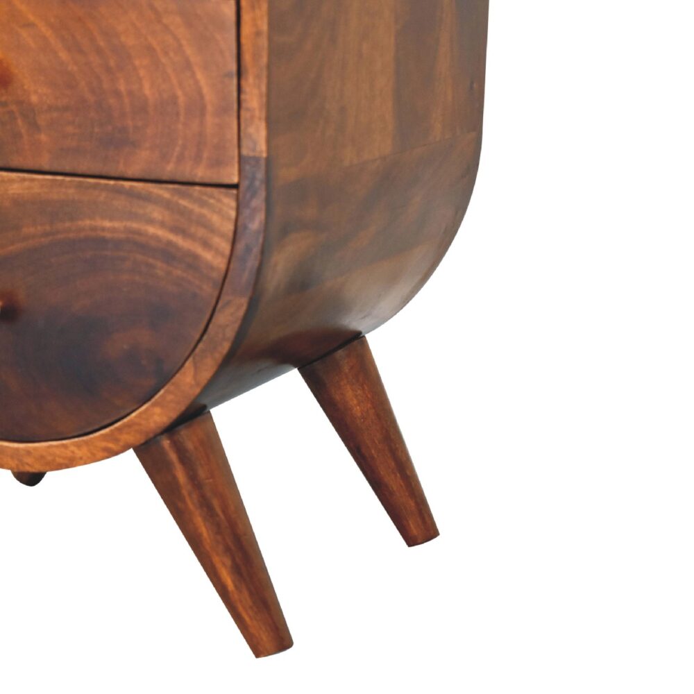 Split Chestnut nightstand - Image 7