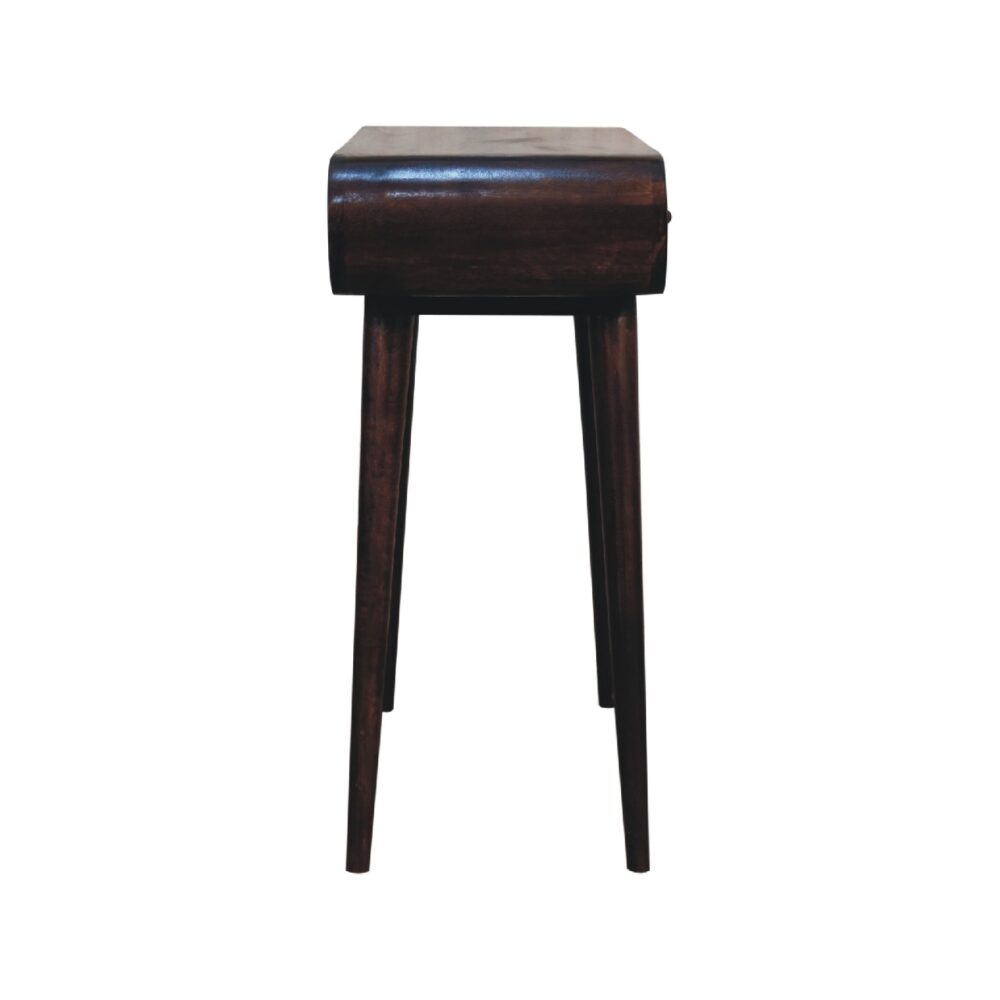 Light Walnut Curved Edge Console Table - Image 10