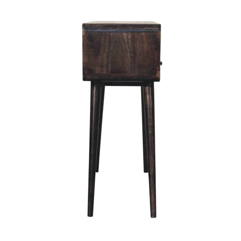 Curved Ash Black Console Table - Image 9