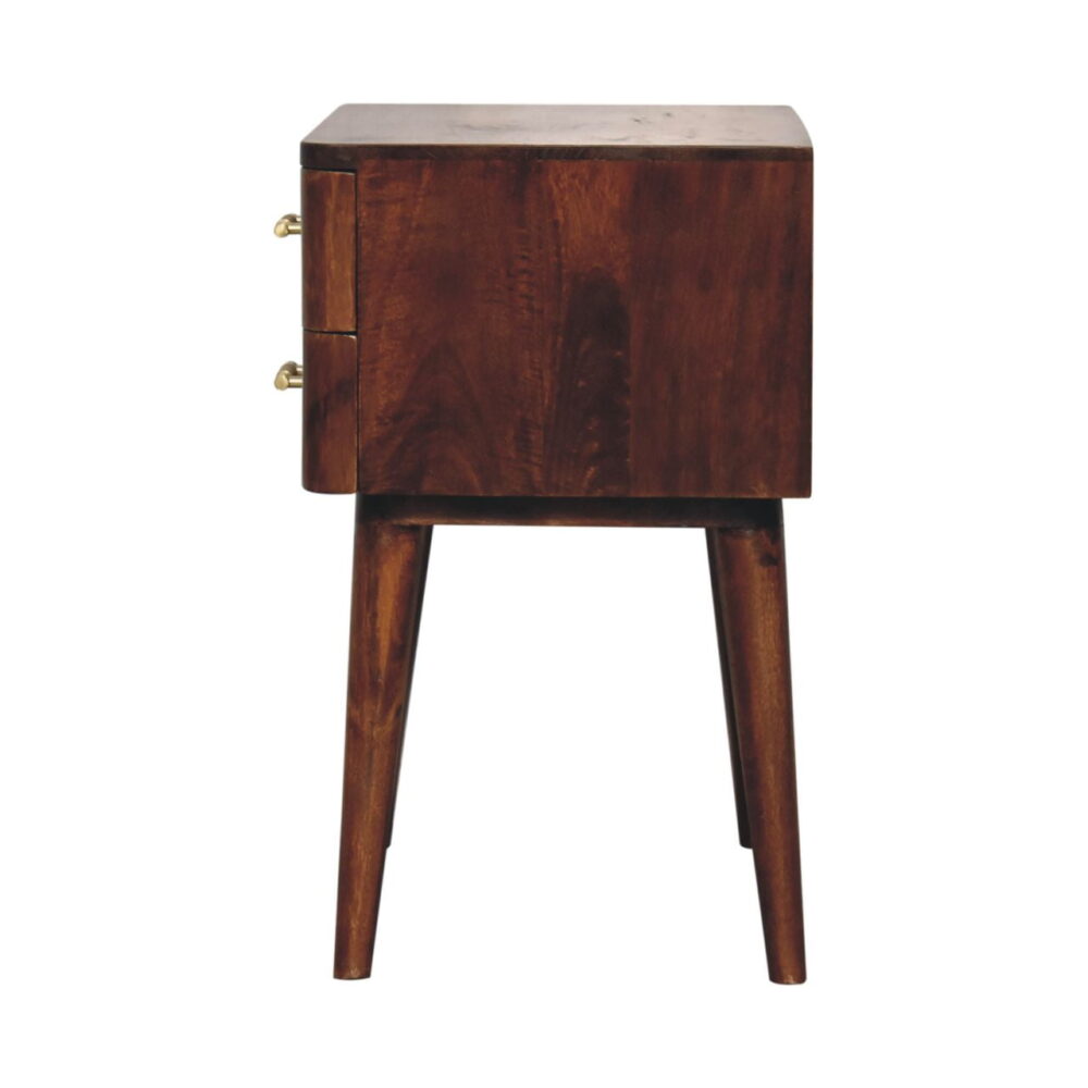 Chestnut T-Bar Nordic Nightstand - Image 9