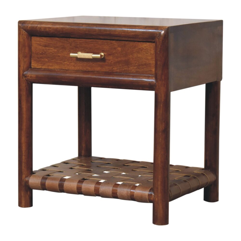 Chestnut T-Bar Bedside - Image 3