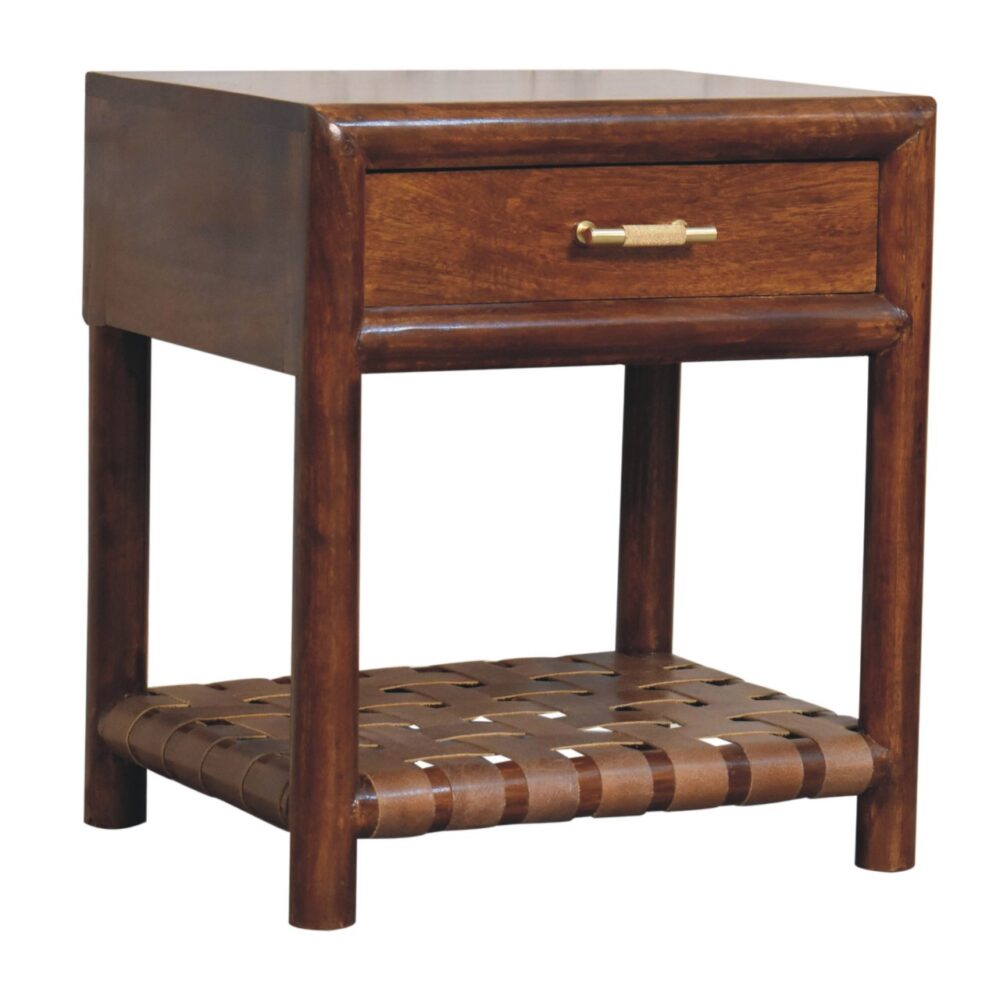 Chestnut T-Bar Bedside - Image 4