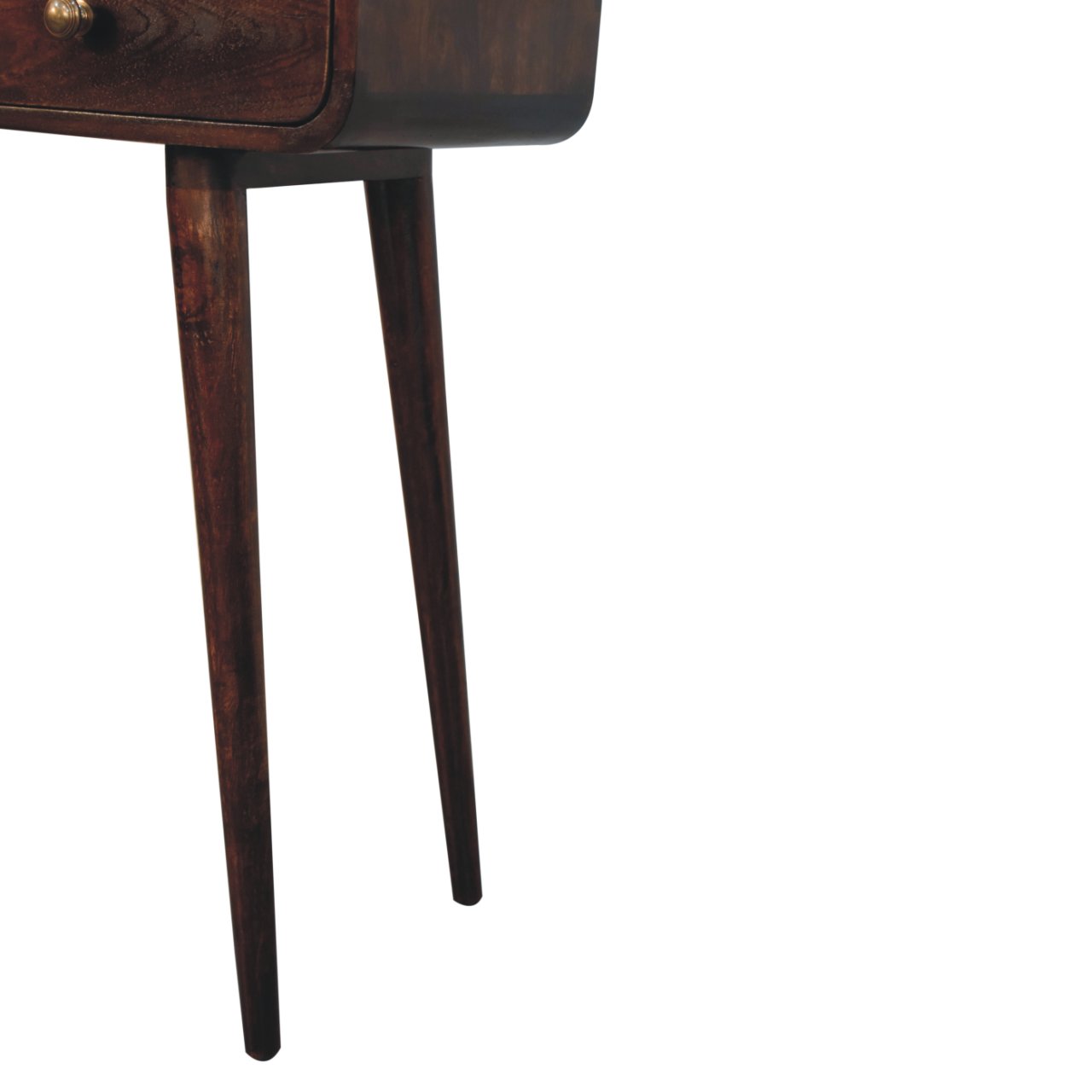 California Walnut Curved Hallway Table - Image 8