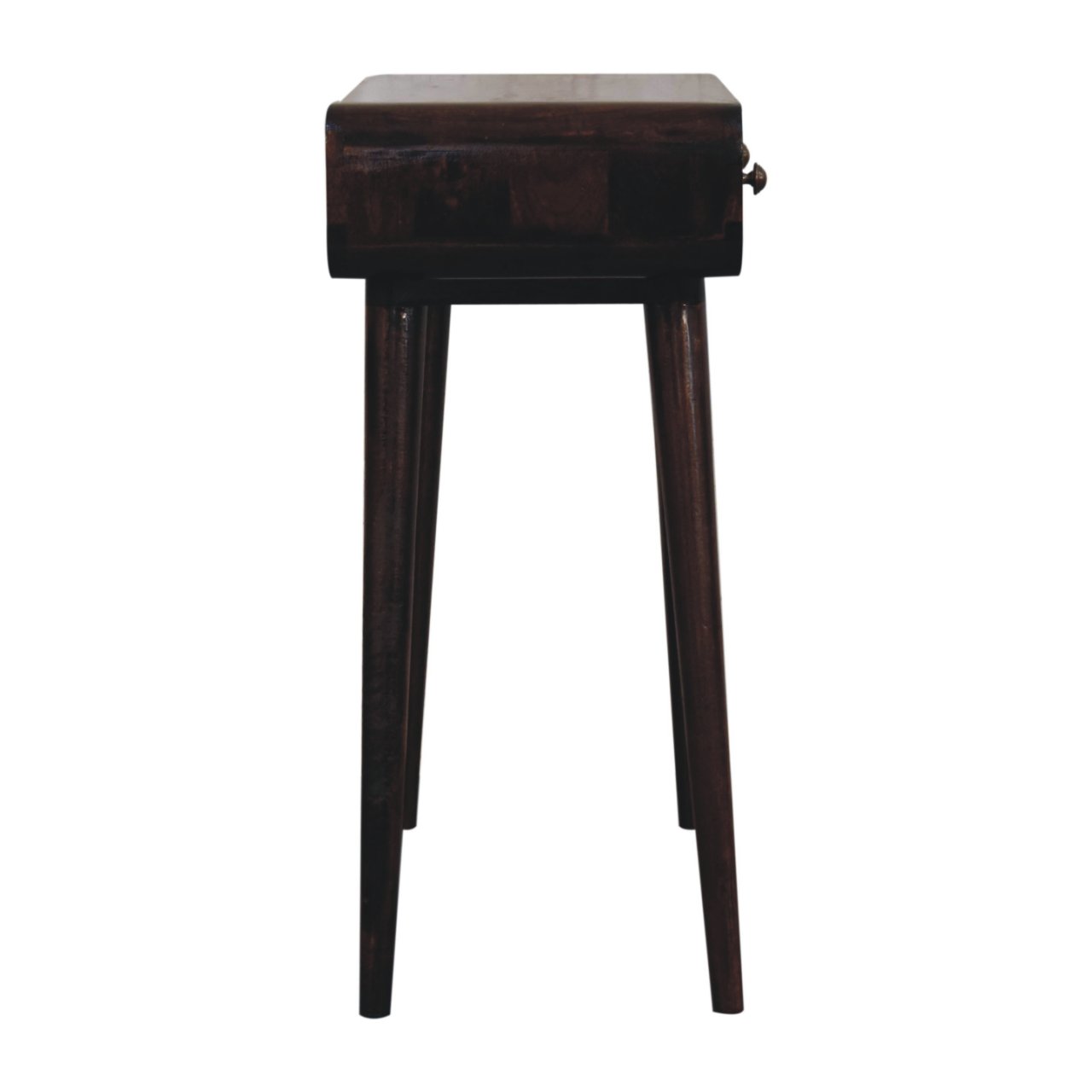 California Walnut Curved Hallway Table - Image 9