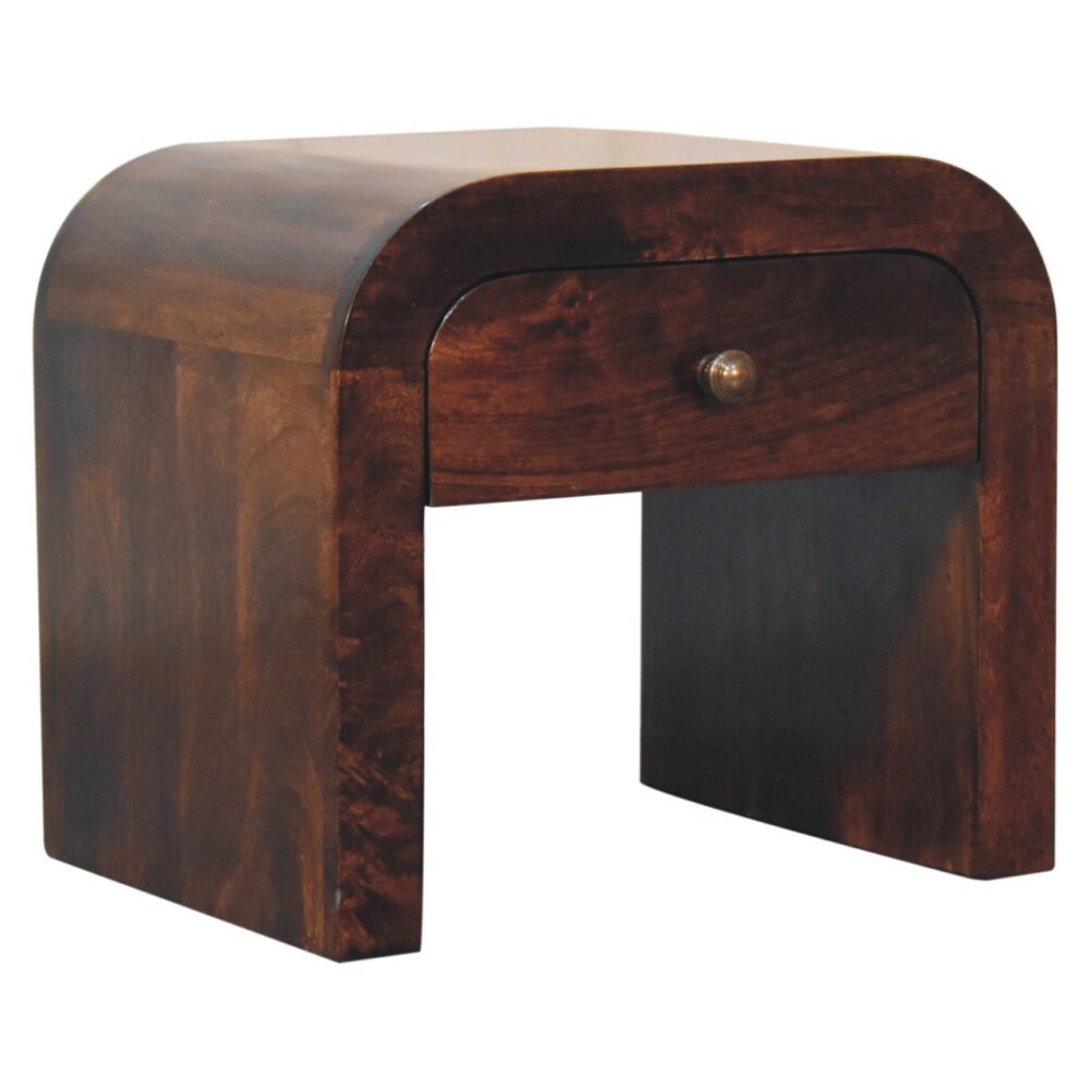 California Walnut Disc Bedside - Image 3