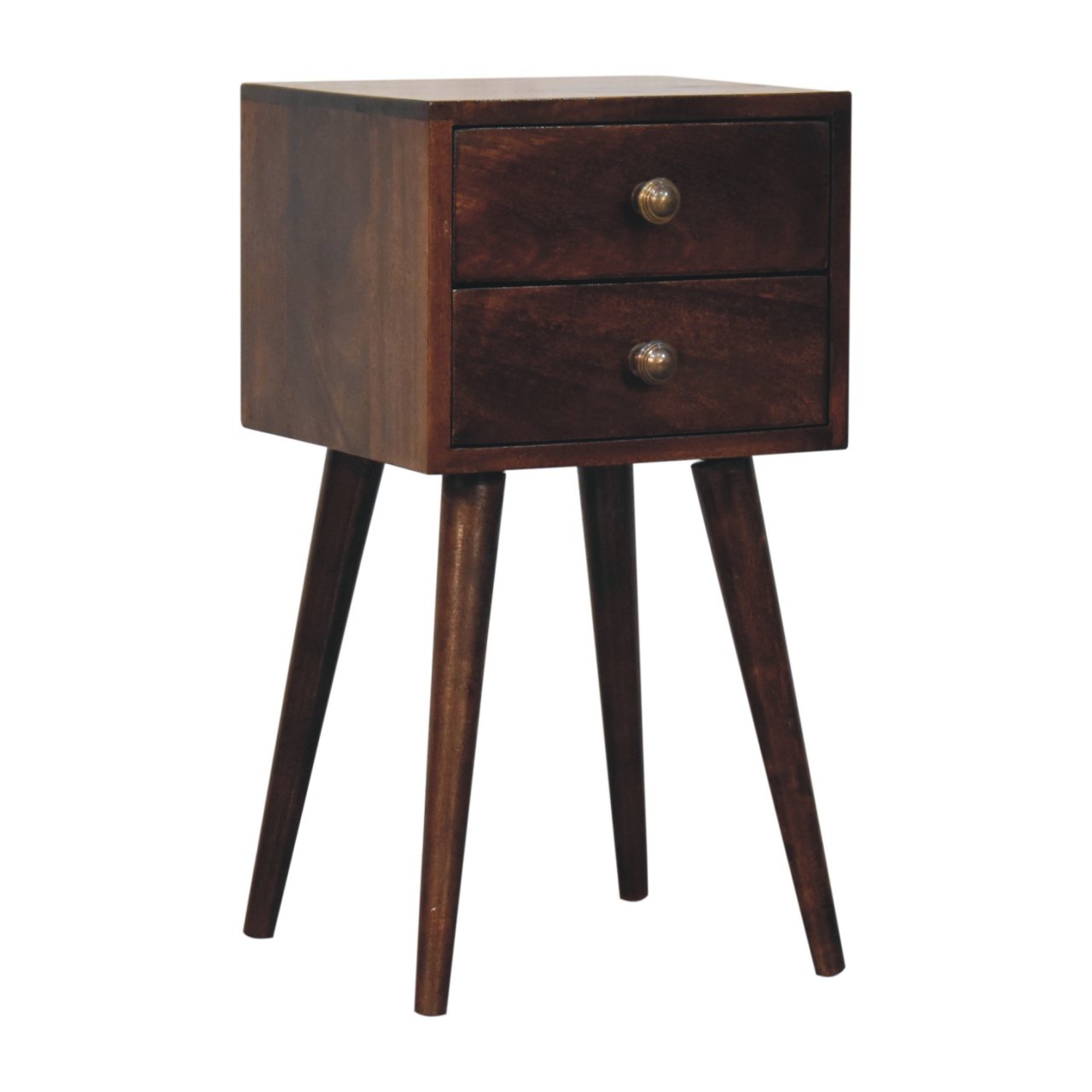 Mini 2 DrawerCalifornia Walnut Bedside - Image 4