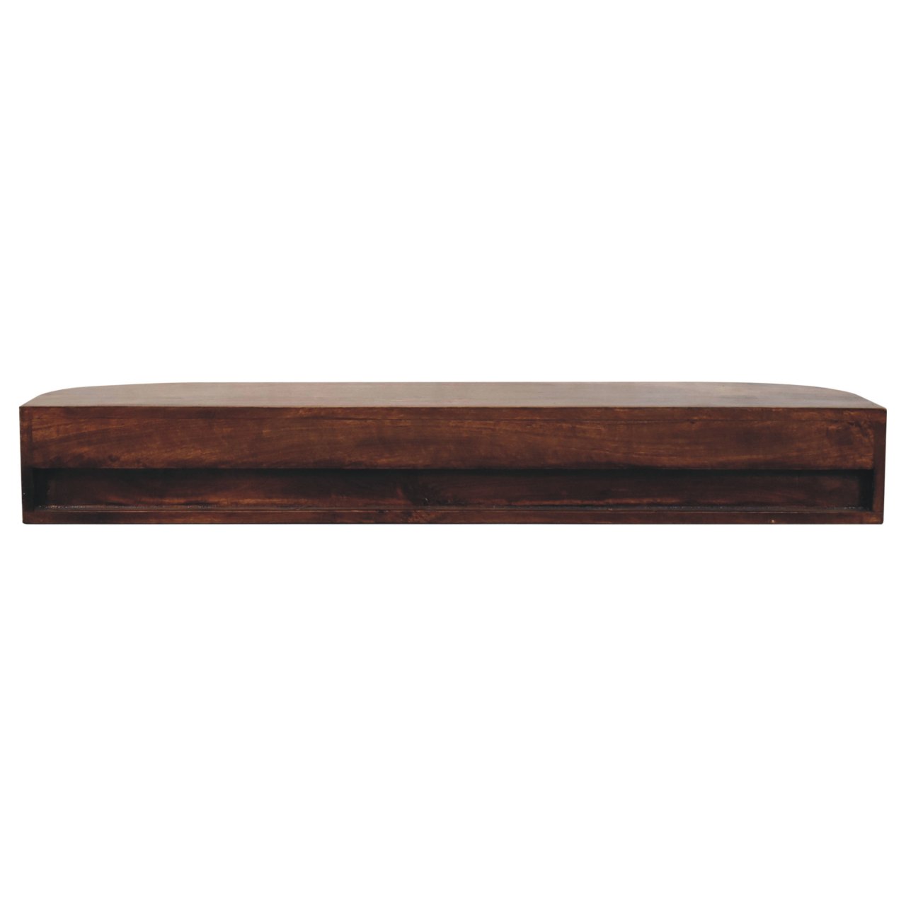Lunar 2 Drawer Wall Mounted Chestnut Console - Image 9