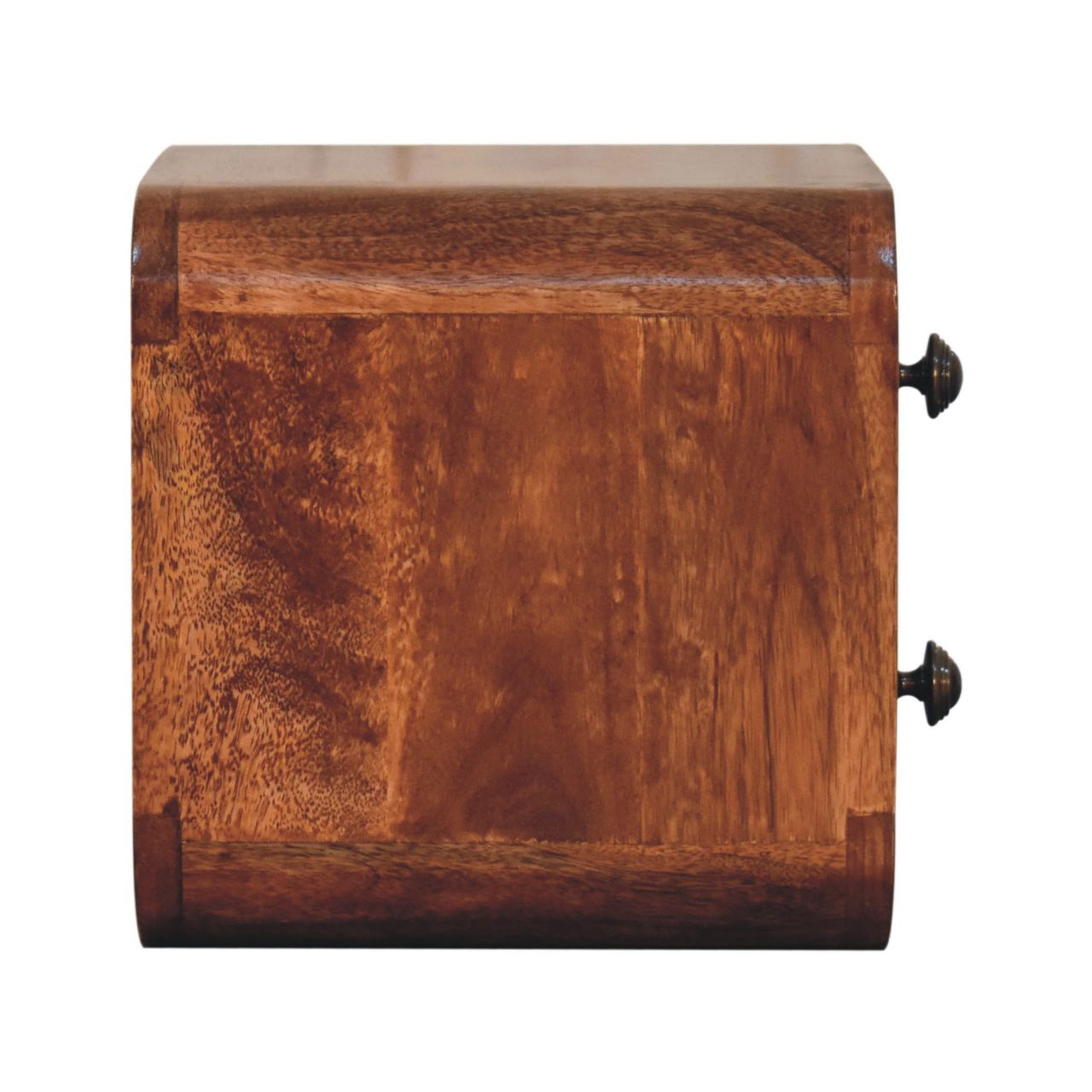 Mini Curved Honey Caramel Wall Mounted Bedside - Image 7