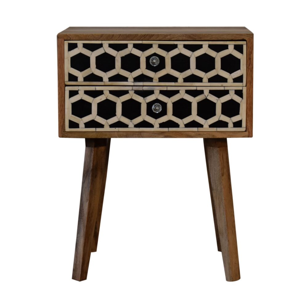 Bone Inlay Scandi nightstand - Image 6