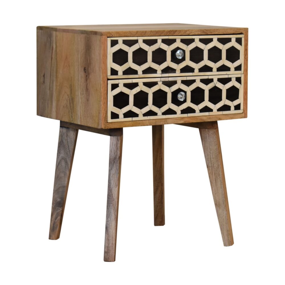 Bone Inlay Scandi nightstand - Image 8