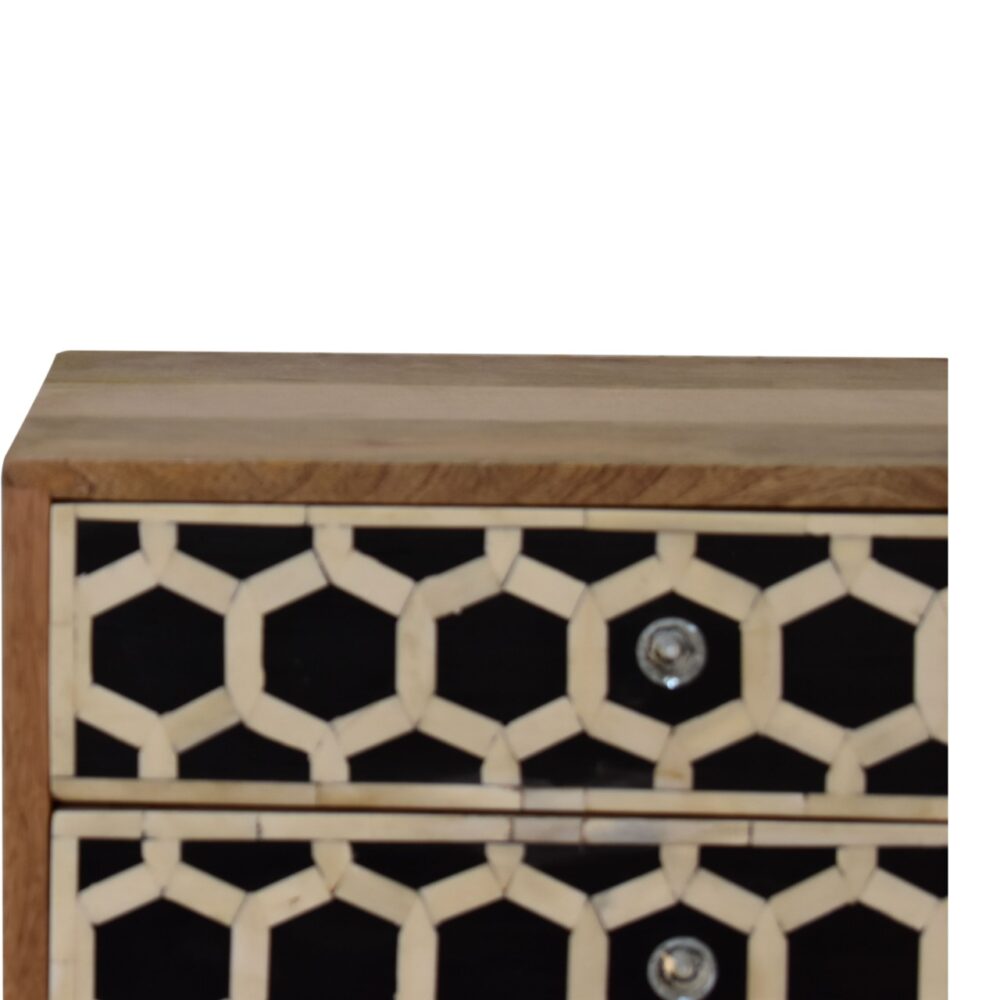 Bone Inlay Scandi nightstand - Image 9