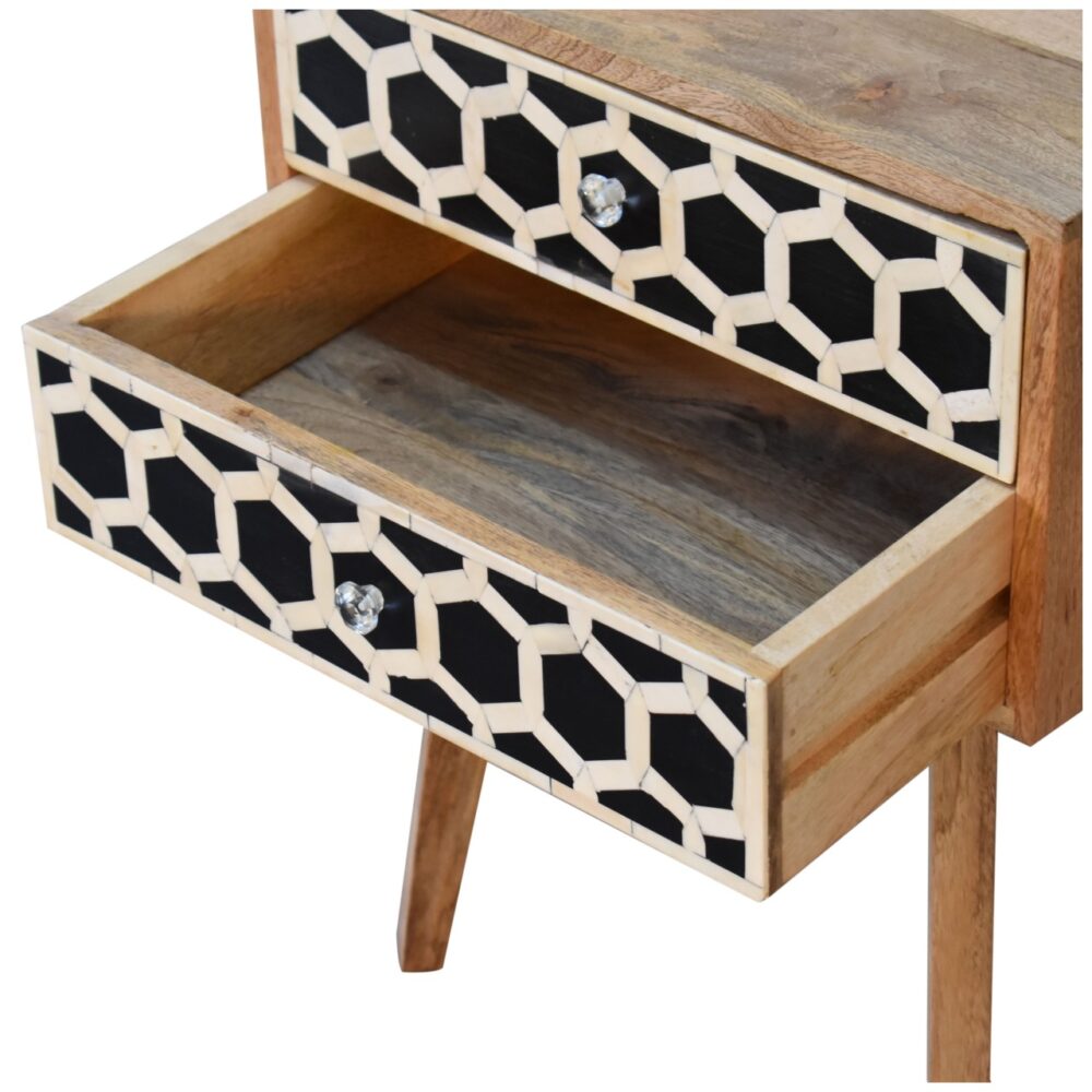 Bone Inlay Scandi nightstand - Image 11