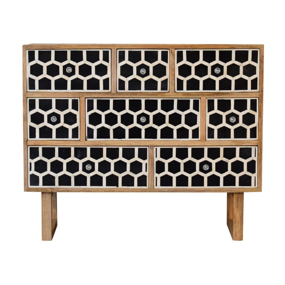 U-Shape Bone Inlay Chest - Image 13